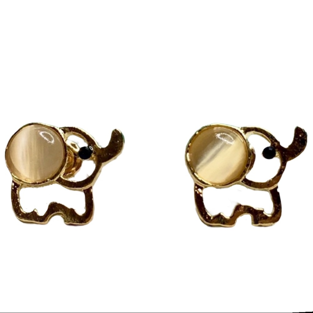 Lucky  Baby Elephant Earrings